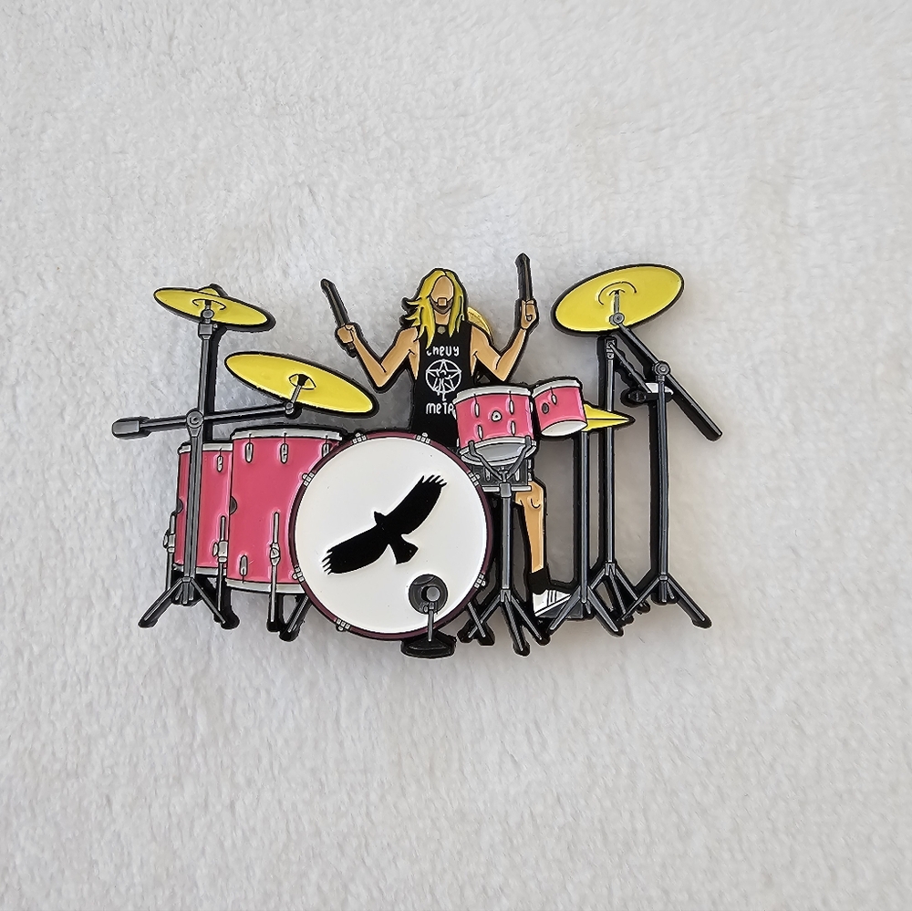 Taylor Hawkins Inspired Enamel Pin - Never Worn